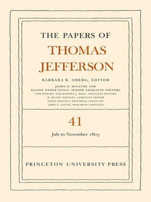 cover image of The Papers of Thomas Jefferson, Volume 41